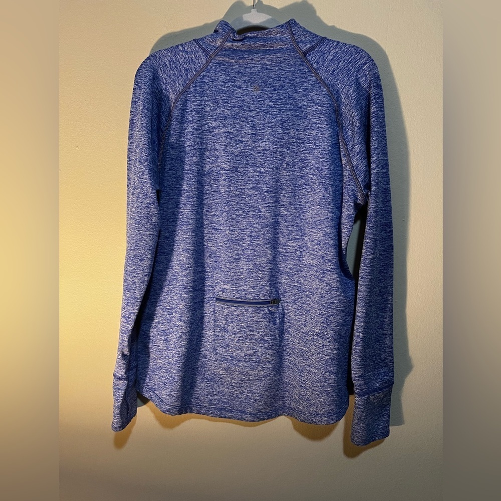 Tangerine Size XXL Aqua Athletic 1/4 Zip Pockets Thumb Slits Jacket Purple - Picture 4 of 7